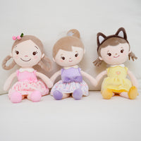 GAGAKU Cherry Girl Soft Plush Baby Doll for Girls (12") | My First Baby Doll Gift, Machine Washable, Rag Doll Toy, For Toddlers & Infants