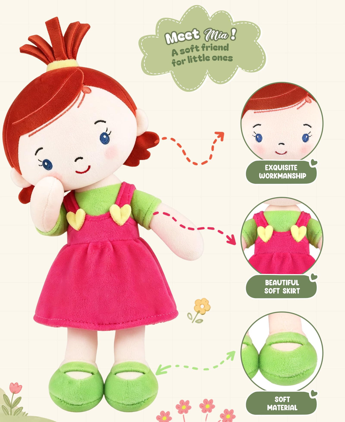 GAGAKU My First Baby Doll for Girls Boys Kids Age 0+