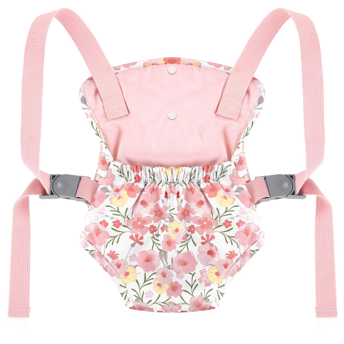 GAGAKU Baby Doll Carrier for Little Girls Baby Carrier for Dolls Reborn Baby Doll Carrier Toddlers 3 Years Old Babydoll Carrier - Pink Rose of Sharon