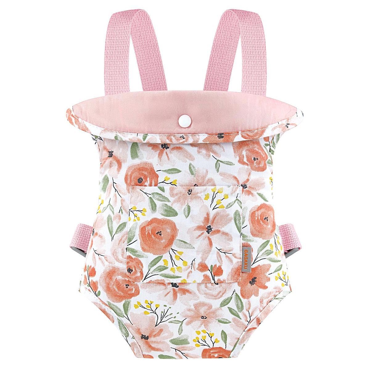 GAGAKU Baby Doll Carrier for Little Girls, Reborn Doll Accessories for Toddlers Kids 3+ Years Old, Toy Dolls Carrier - Roses