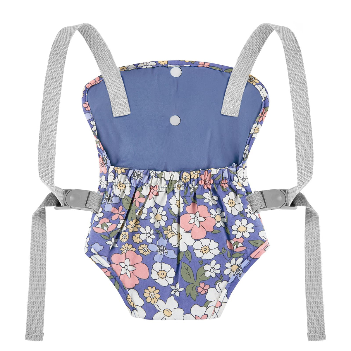 GAGAKU Doll Carrier, Reborn Baby Doll Accessories, Dolls Carrier Pretend & Role Play Toy for Toddlers Kids Ages 3+ Years Old - Blue Flowers