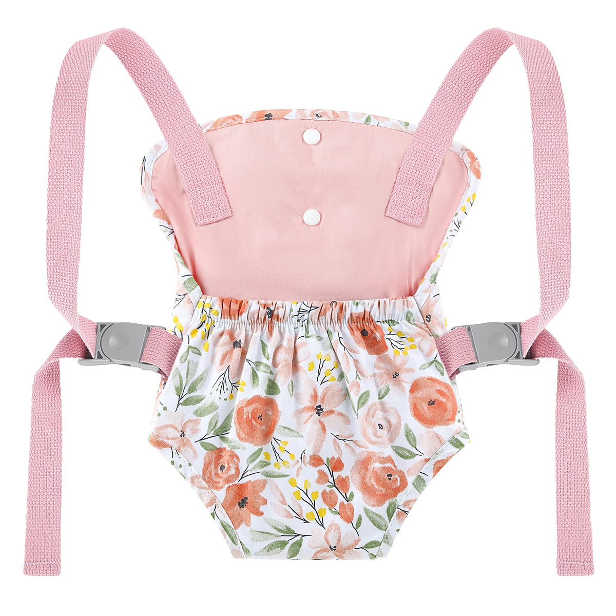 GAGAKU Baby Doll Carrier for Little Girls, Reborn Doll Accessories for Toddlers Kids 3+ Years Old, Toy Dolls Carrier - Roses
