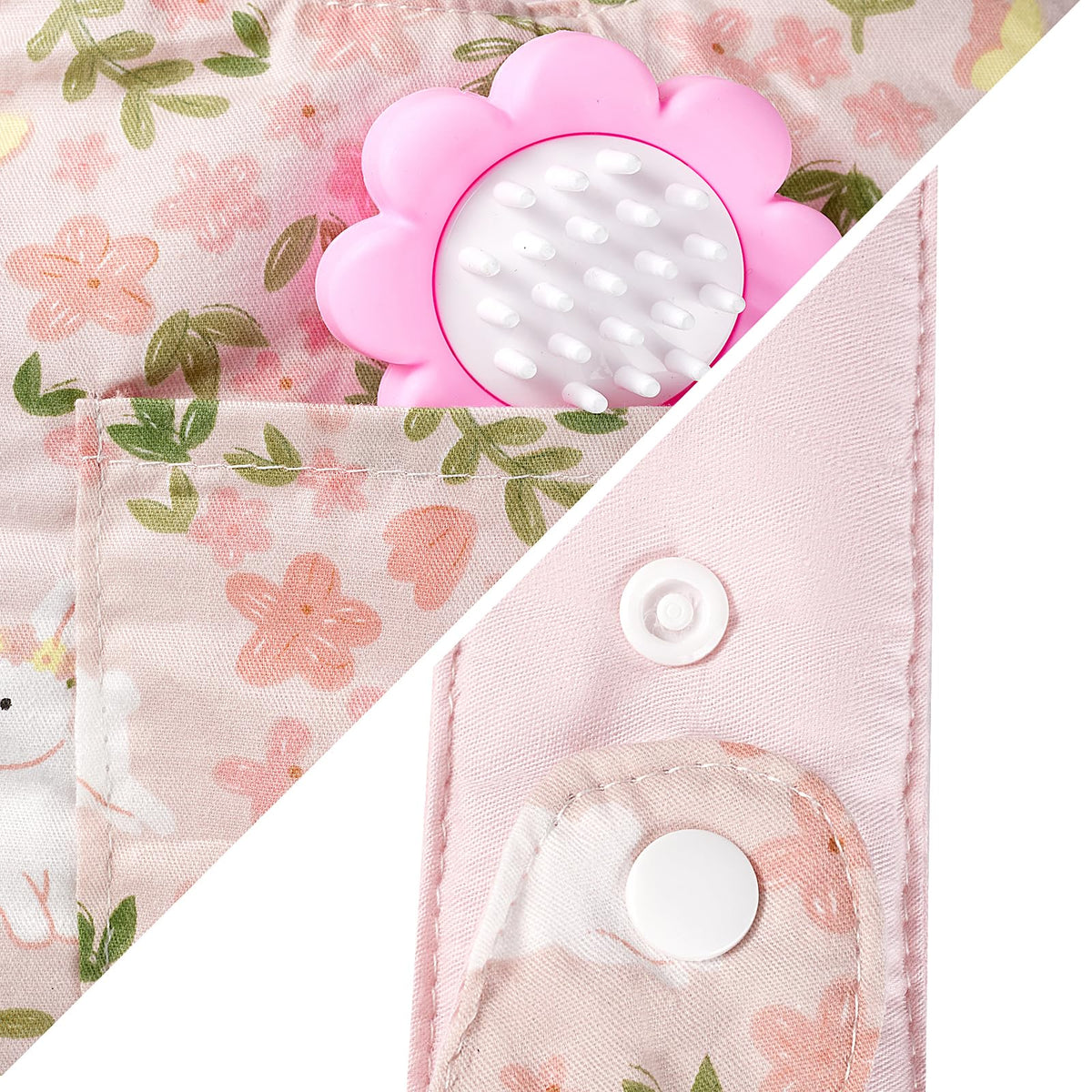 GAGAKU Baby Doll Carrier for Kids, Reborn Dolls Carrier Accessories for Girls & Toddlers, Baby Dolls Sling Carrier with Adjustable Straps - Pink - Rabbit Garden
