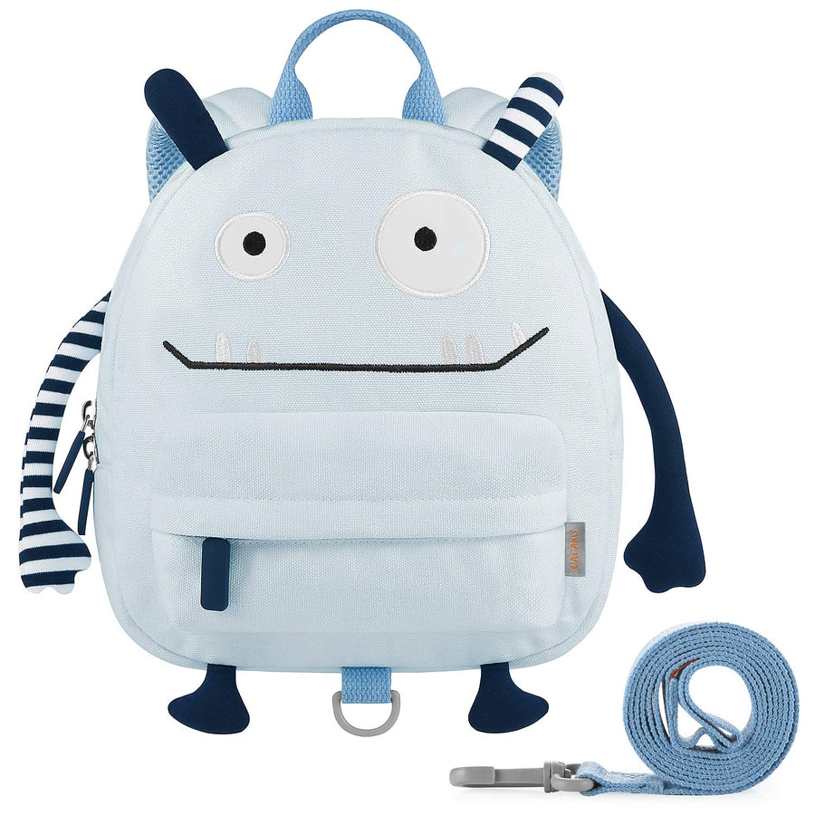 GAGAKU Toddler Backpack with Leash - Mini Kids Backpacks for Boys 2-4 Years Child Safety Backpack 3D Cartoon Animal Anti-Lost Preschool Backpack - Blue